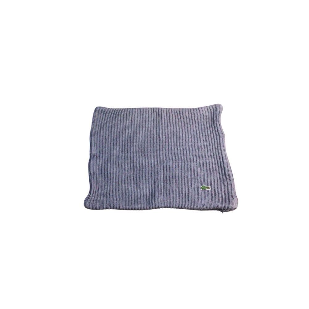 Lacoste Pillowcase Sham Grey Gray Knit 17.5”x14” Zip